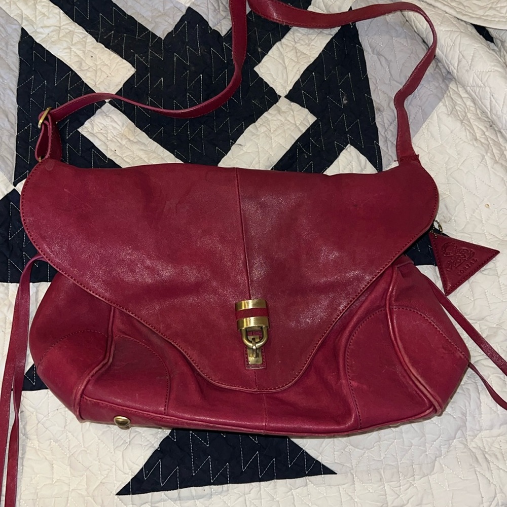 Large Sorial hobo style purse purple